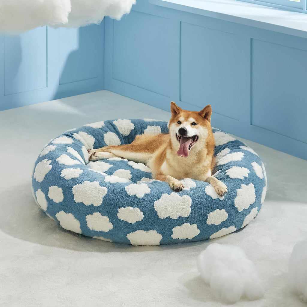 Luxury Round Plush Pet Bed – Soft Comfort Bed for Dogs & Cats