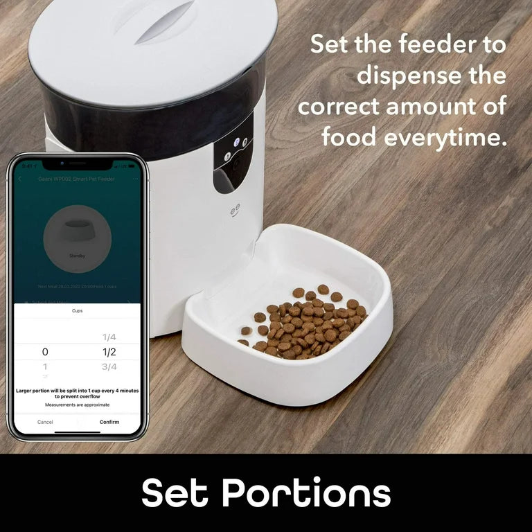 6L Smart Pet Feeder with 1080p Camera & Two-Way Audio