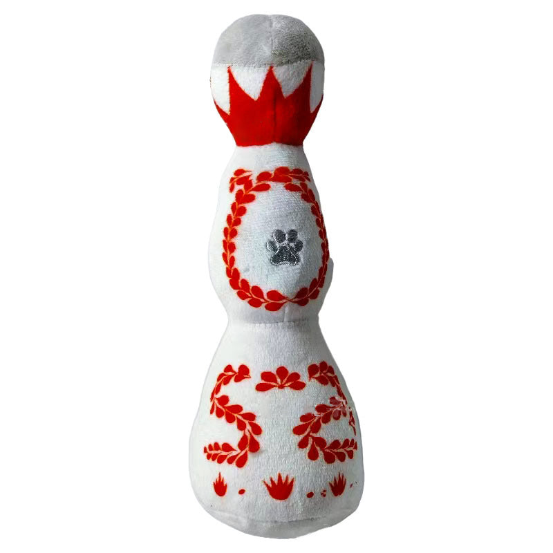 Tequila Bottle Plush Dog Toy – Soft Squeaky Novelty Toy