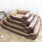 Soft Corn Wool Pet Sofa Bed – Removable Washable Dog & Cat Bed