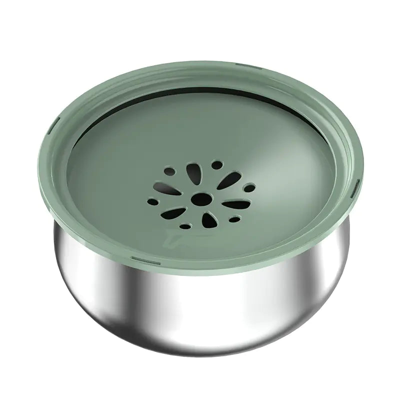 4L Stainless Steel Floating No-Splash Pet Water Bowl – Controlled-Flow Hydration for Dogs & Cats