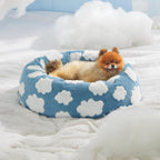 Luxury Round Plush Pet Bed – Soft Comfort Bed for Dogs & Cats