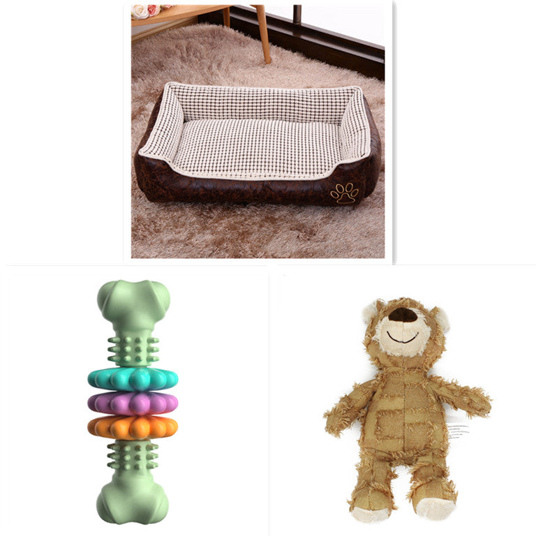 Soft Corn Wool Pet Sofa Bed – Removable Washable Dog & Cat Bed