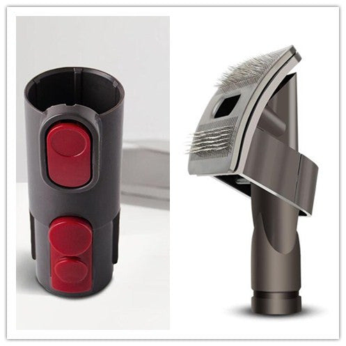 2-in-1 Pet Grooming Brush Attachment – Shedding, Deshedding & Fur Removal Tool