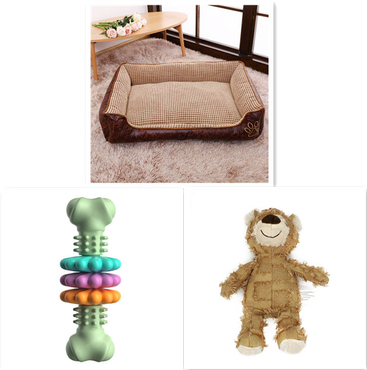 Soft Corn Wool Pet Sofa Bed – Removable Washable Dog & Cat Bed