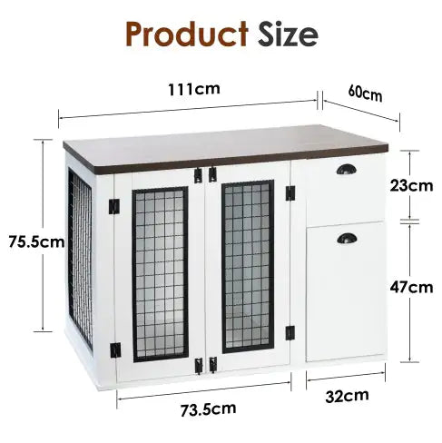 Wooden Furniture Style Dog Cage