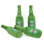 Cartoon Beer Bottle Plush Dog Toy