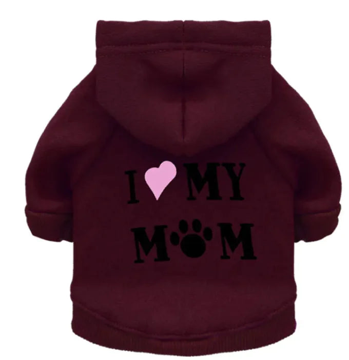 Paw Mummy Fleece Dog Hoodie