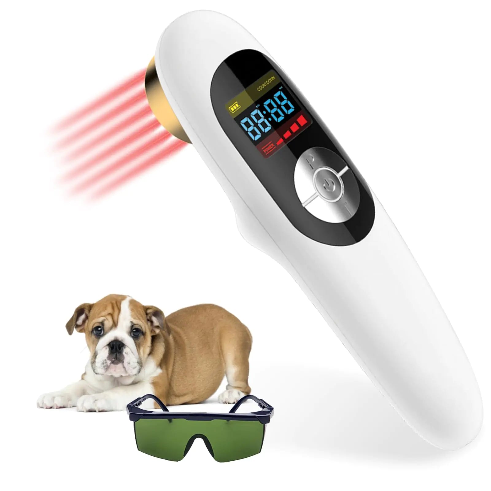 Cold Laser Therapy Device for Dogs – Red & Infrared Pain Relief Wand