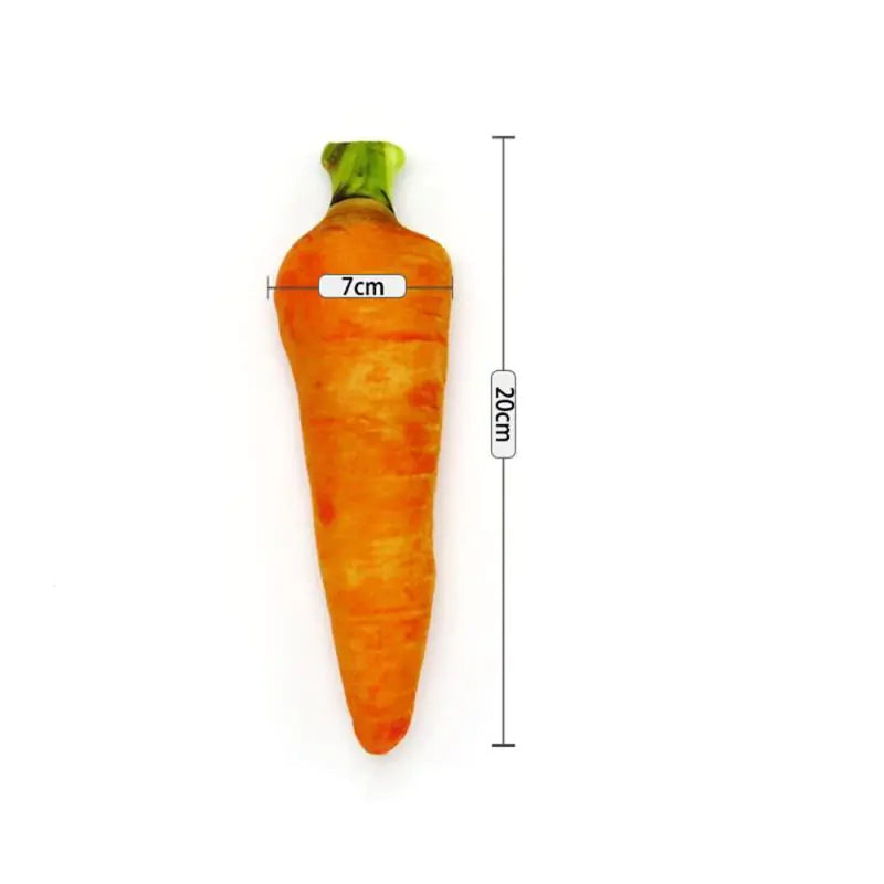 Plush Pet Toy - Realistic Vegetable Drumstick for Dogs