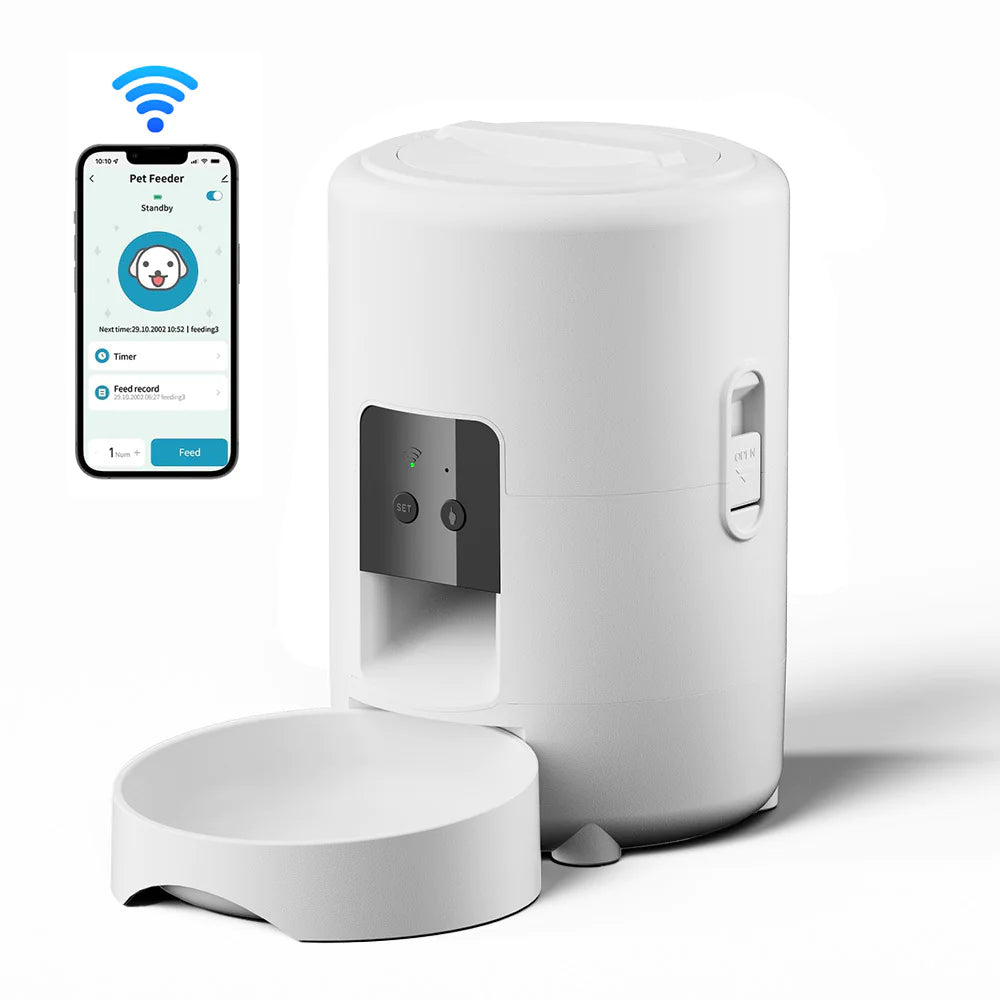Smart WiFi Pet Feeder (2L Automatic Food Dispenser)