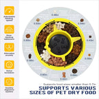 KADTC Large Capacity Adjustable Slow Spinning Dog Puzzle Feeder Bowl