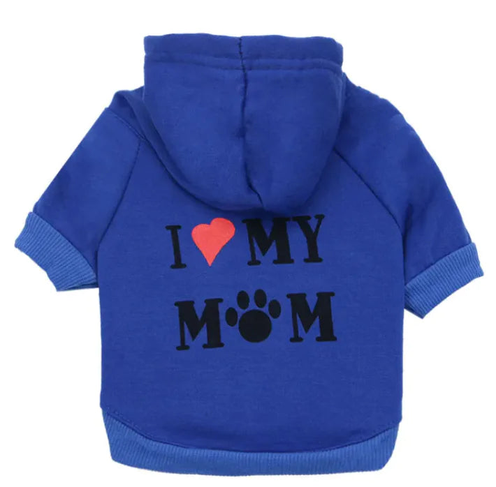 Paw Mummy Fleece Dog Hoodie