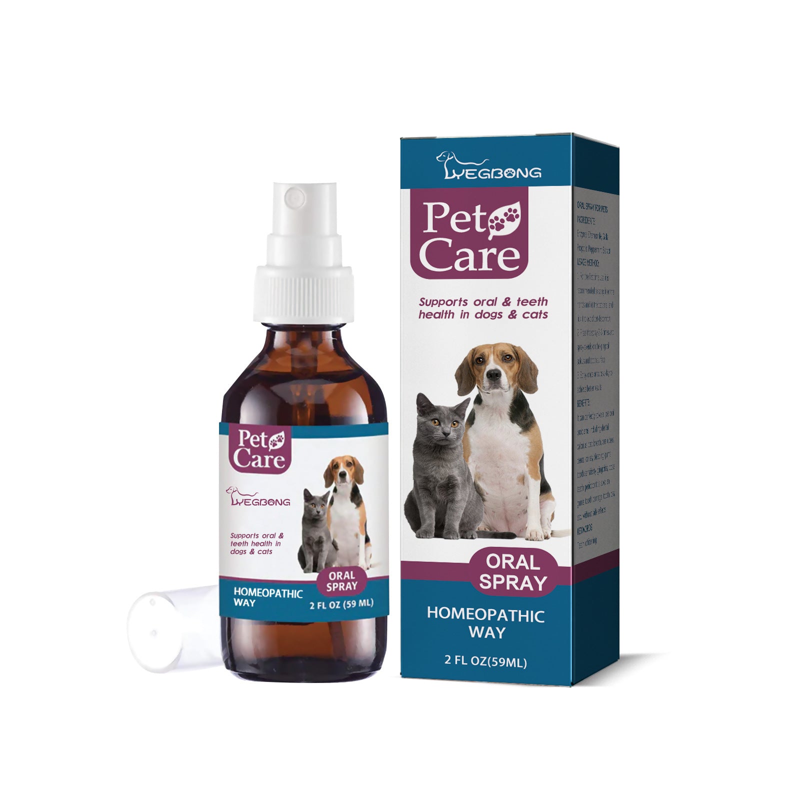 Enzyme Pet Oral Care Spray – Fresh Breath & Tartar Control (59ml)