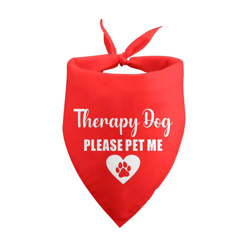 Therapy Dog "Please Pet Me" Bandana