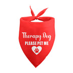 Therapy Dog "Please Pet Me" Bandana