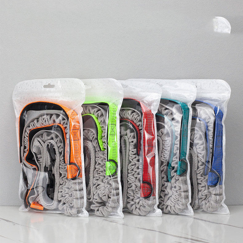 Hands-Free Running Dog Leash – Adjustable Shock-Absorbing Outdoor Leash with Padded Handle