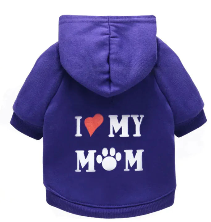 Paw Mummy Fleece Dog Hoodie