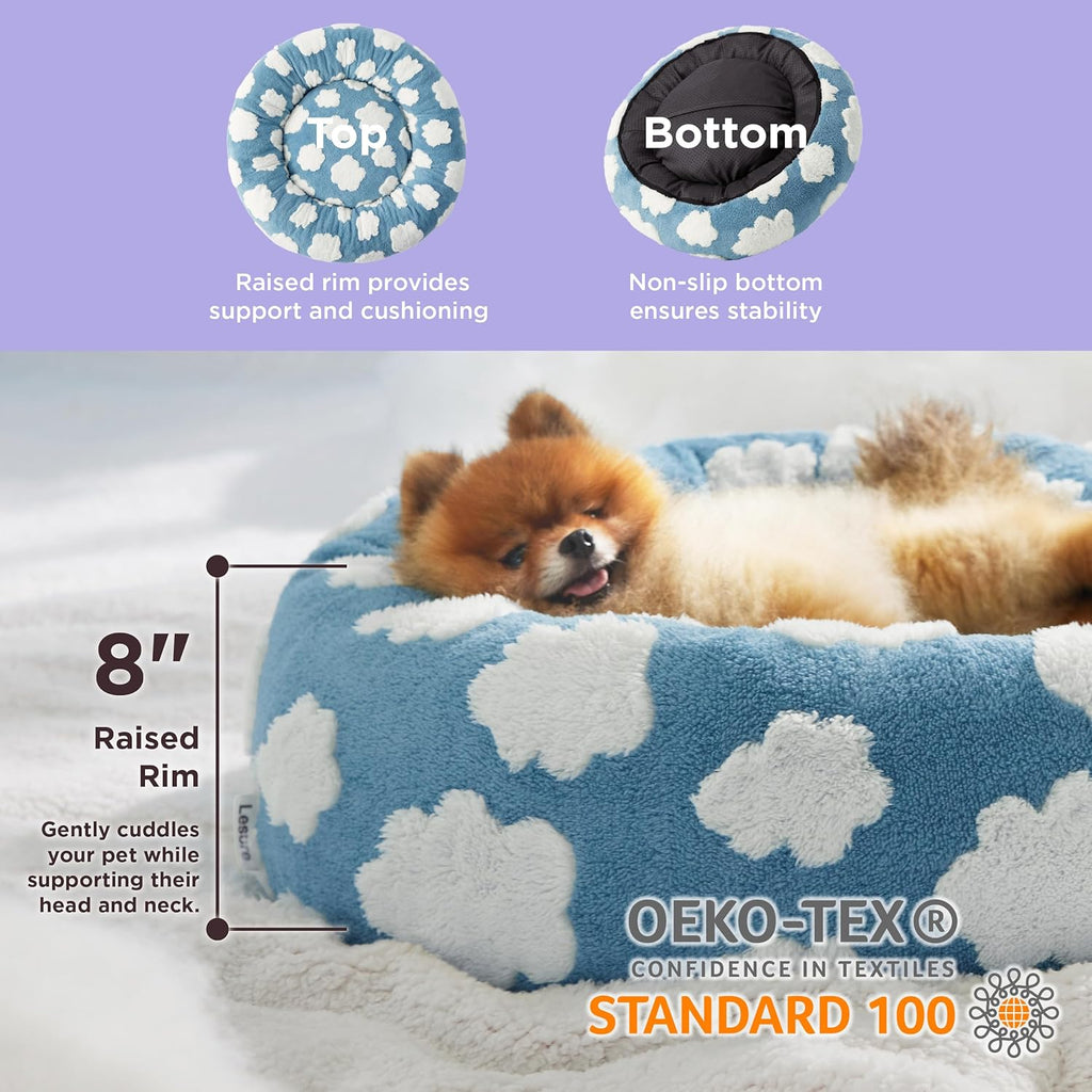 Luxury Round Plush Pet Bed – Soft Comfort Bed for Dogs & Cats