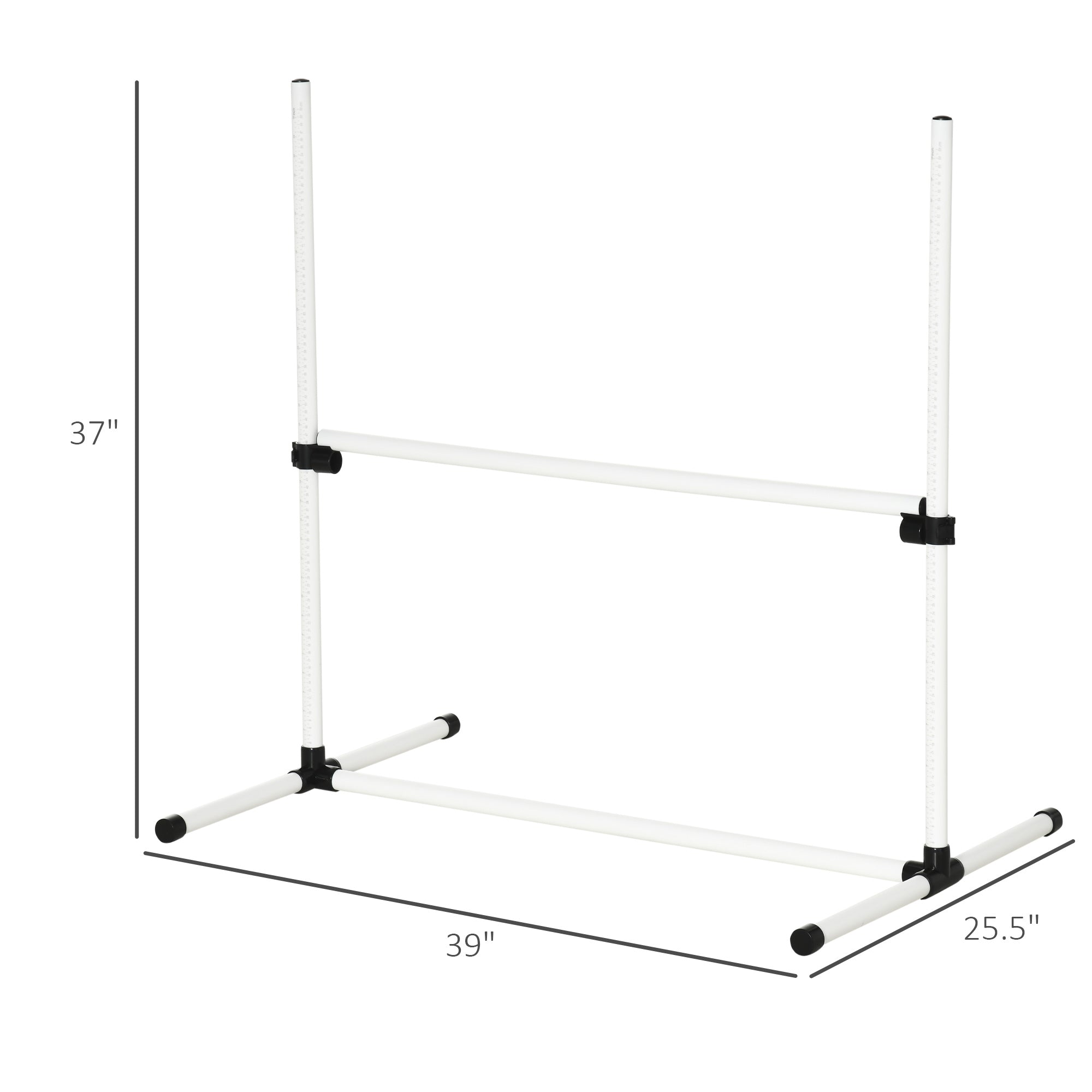 4-Piece Dog Agility Jump Training Set – Adjustable Height Jump Bars with Carry Bag