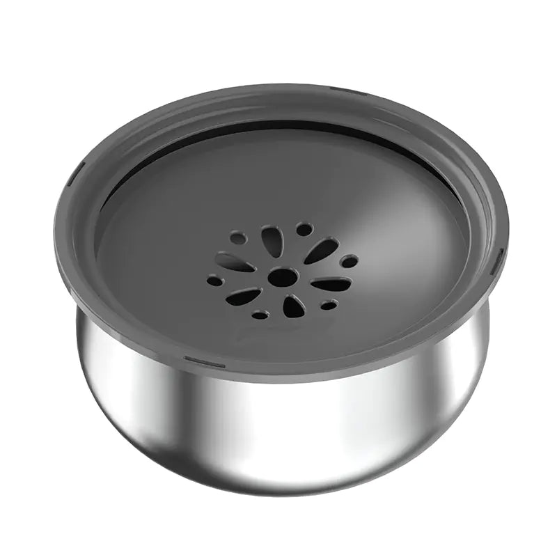 4L Stainless Steel Floating No-Splash Pet Water Bowl – Controlled-Flow Hydration for Dogs & Cats