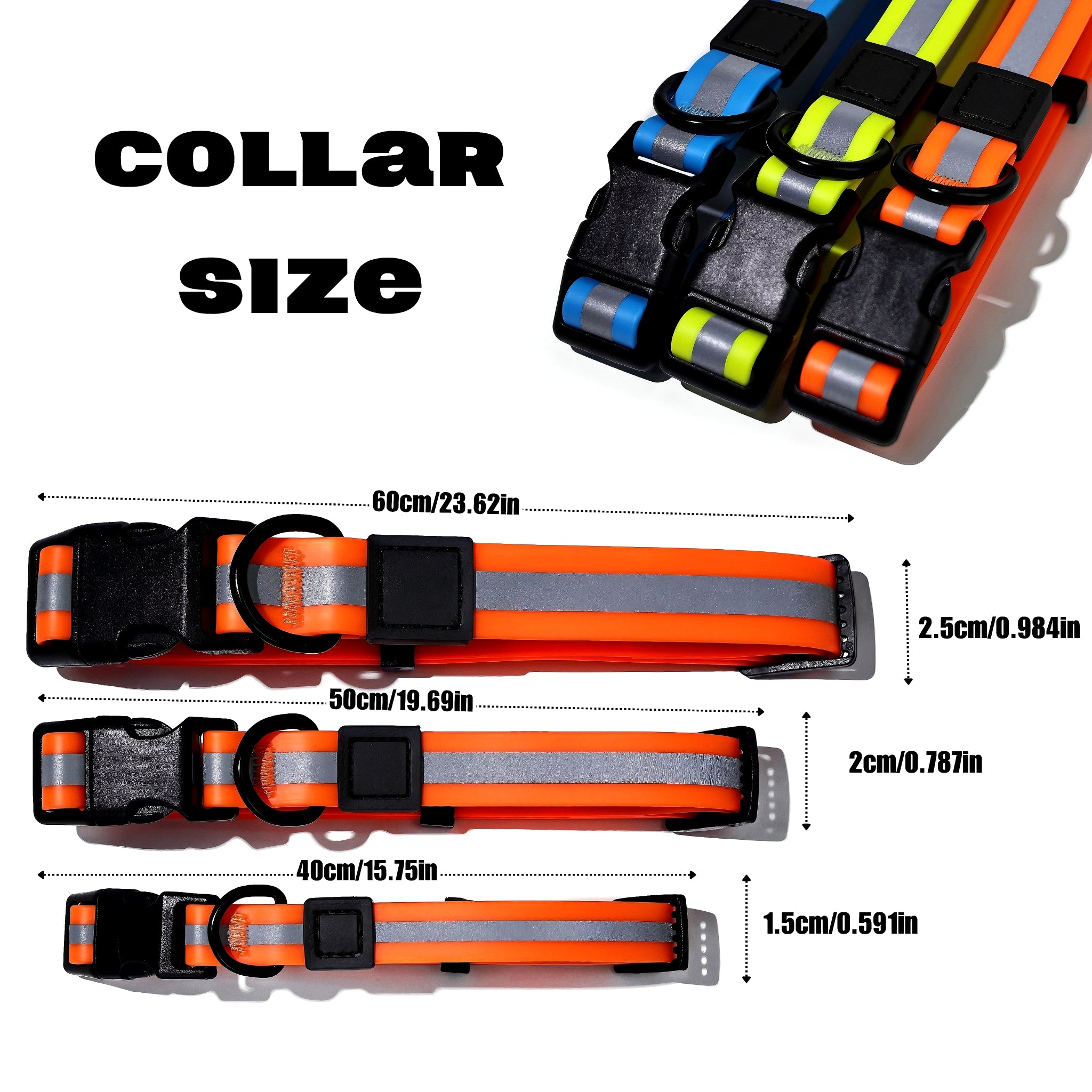 High-Visibility Reflective Dog Leash Set – Waterproof PVC Leash for Night Walk Safety