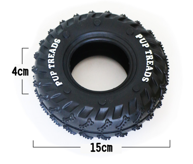 Dog Toy Rubber Tire Molar Ring for Clean Teeth