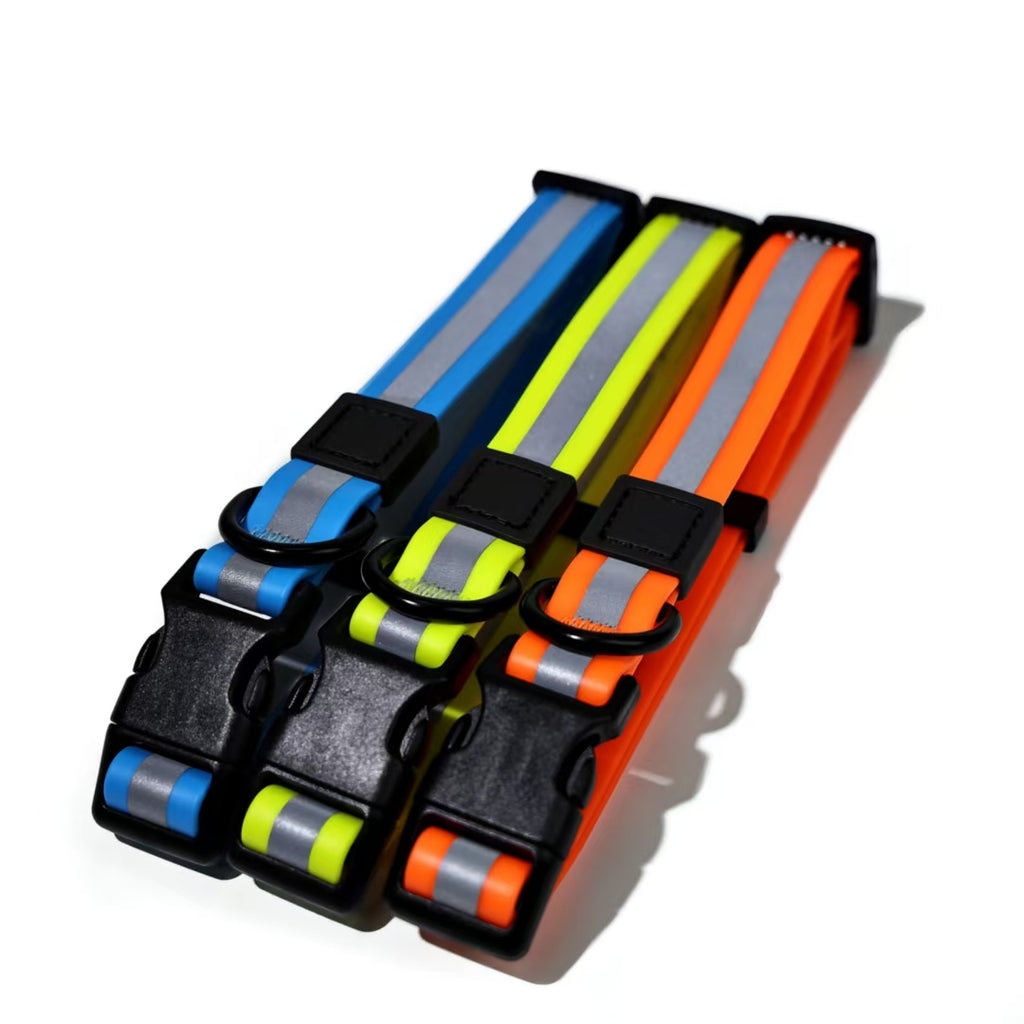 High-Visibility Reflective Dog Leash Set – Waterproof PVC Leash for Night Walk Safety