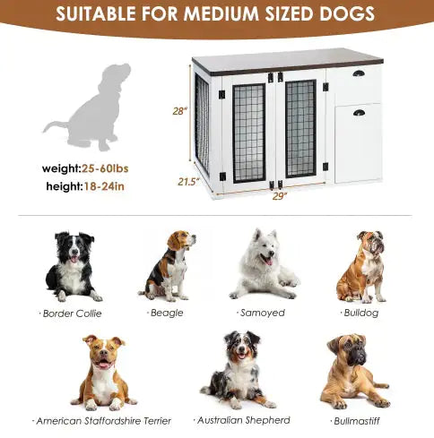 Wooden Furniture Style Dog Cage