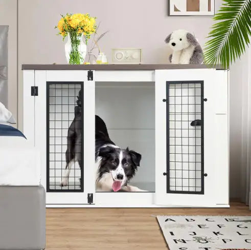 Wooden Furniture Style Dog Cage