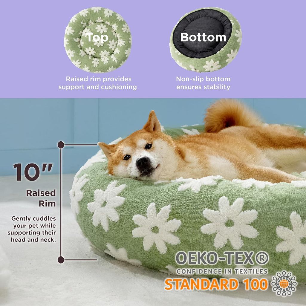 Luxury Round Plush Pet Bed – Soft Comfort Bed for Dogs & Cats