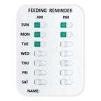 Pet Feeding Reminder Magnetic or Double Sided Adhesive, Prevent Overfeeding