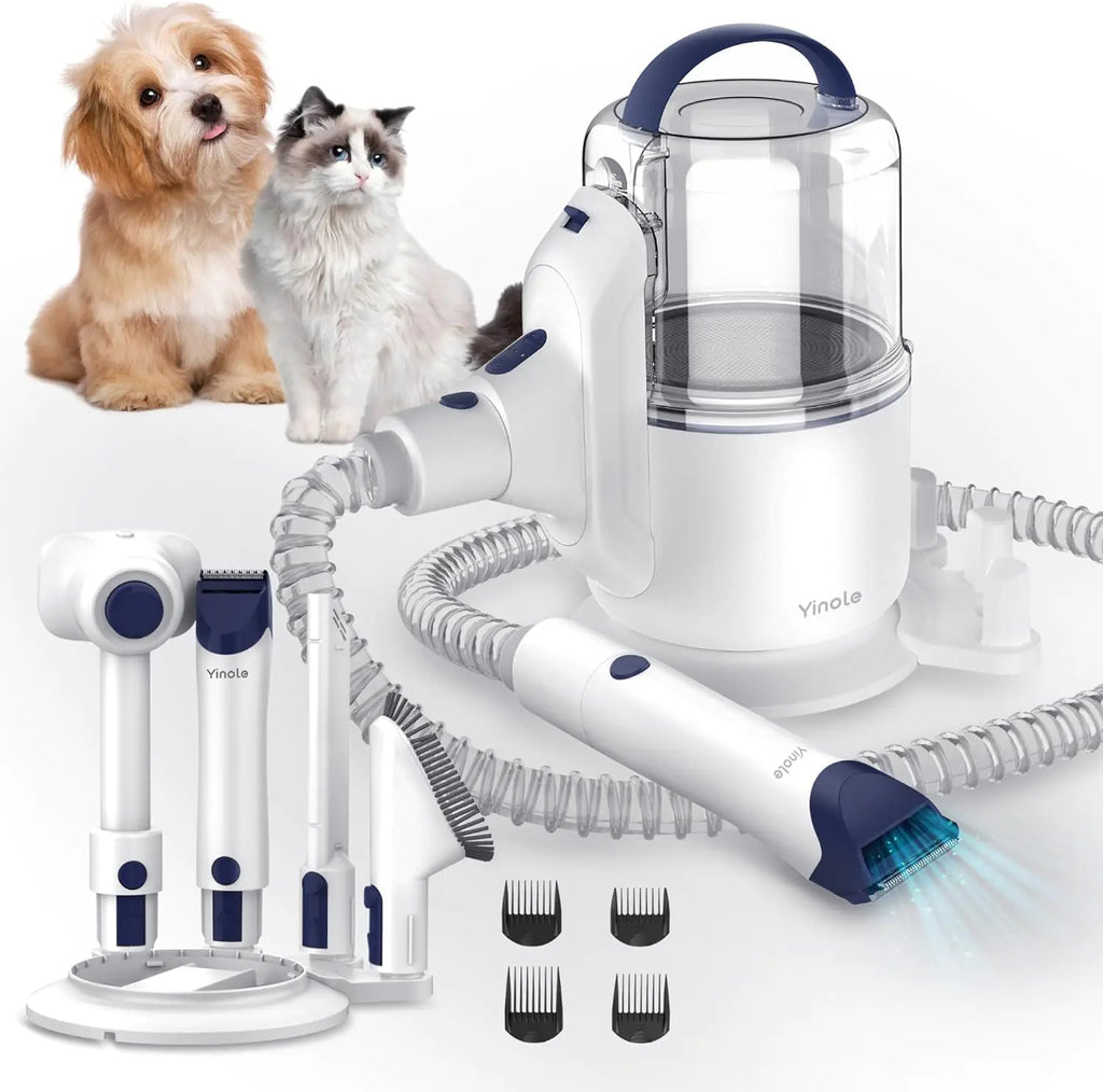 P50 Pet Grooming Vacuum Kit 2.5L with Dog Clippers & Deshedding Tools