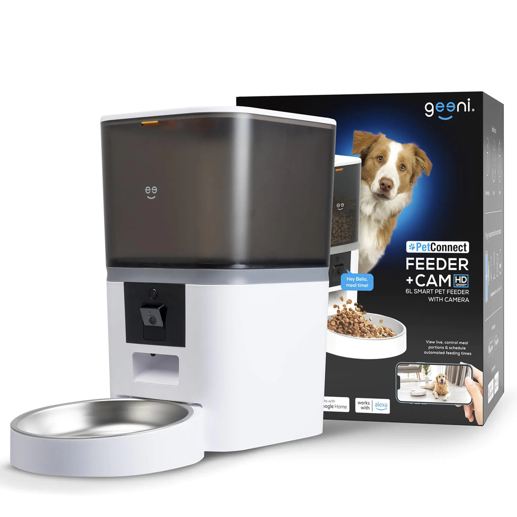 6L Smart Pet Feeder with 1080p Camera & Two-Way Audio