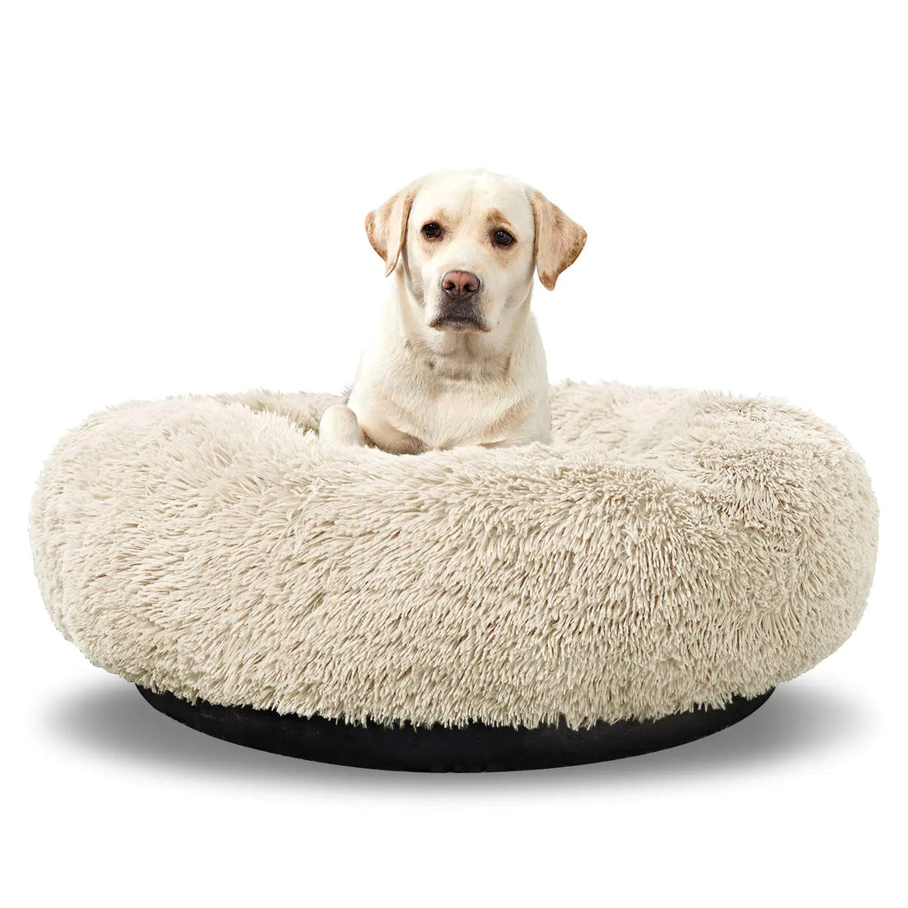 Washable Round Calming Dog Bed (Donut Style)