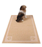 Waterproof Non-Slip Pet Feeding Mat — 24×36” (Beige)