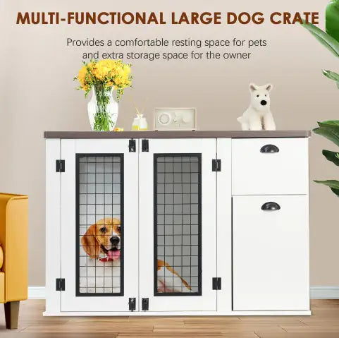 Wooden Furniture Style Dog Cage