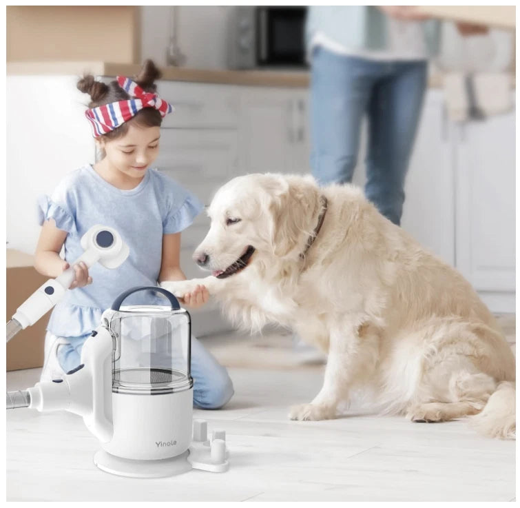 P50 Pet Grooming Vacuum Kit 2.5L with Dog Clippers & Deshedding Tools