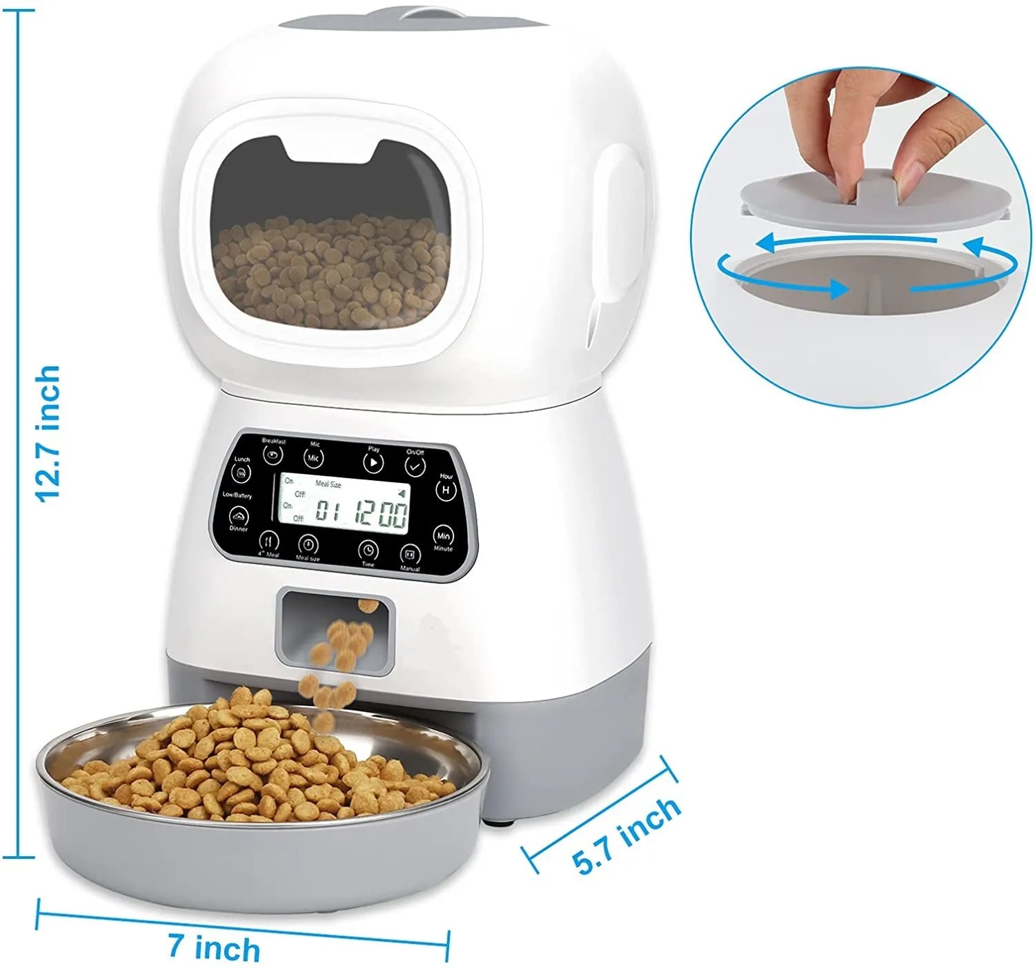 Automatic Pet Feeder with Fixed-Point Scheduling
