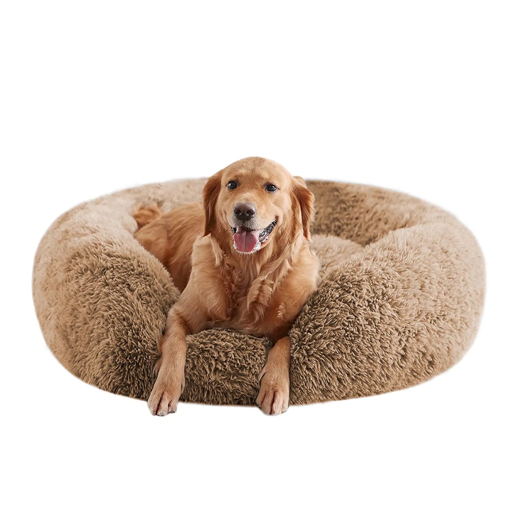 URGVANZ 34” Calming Donut Dog Bed (Large)