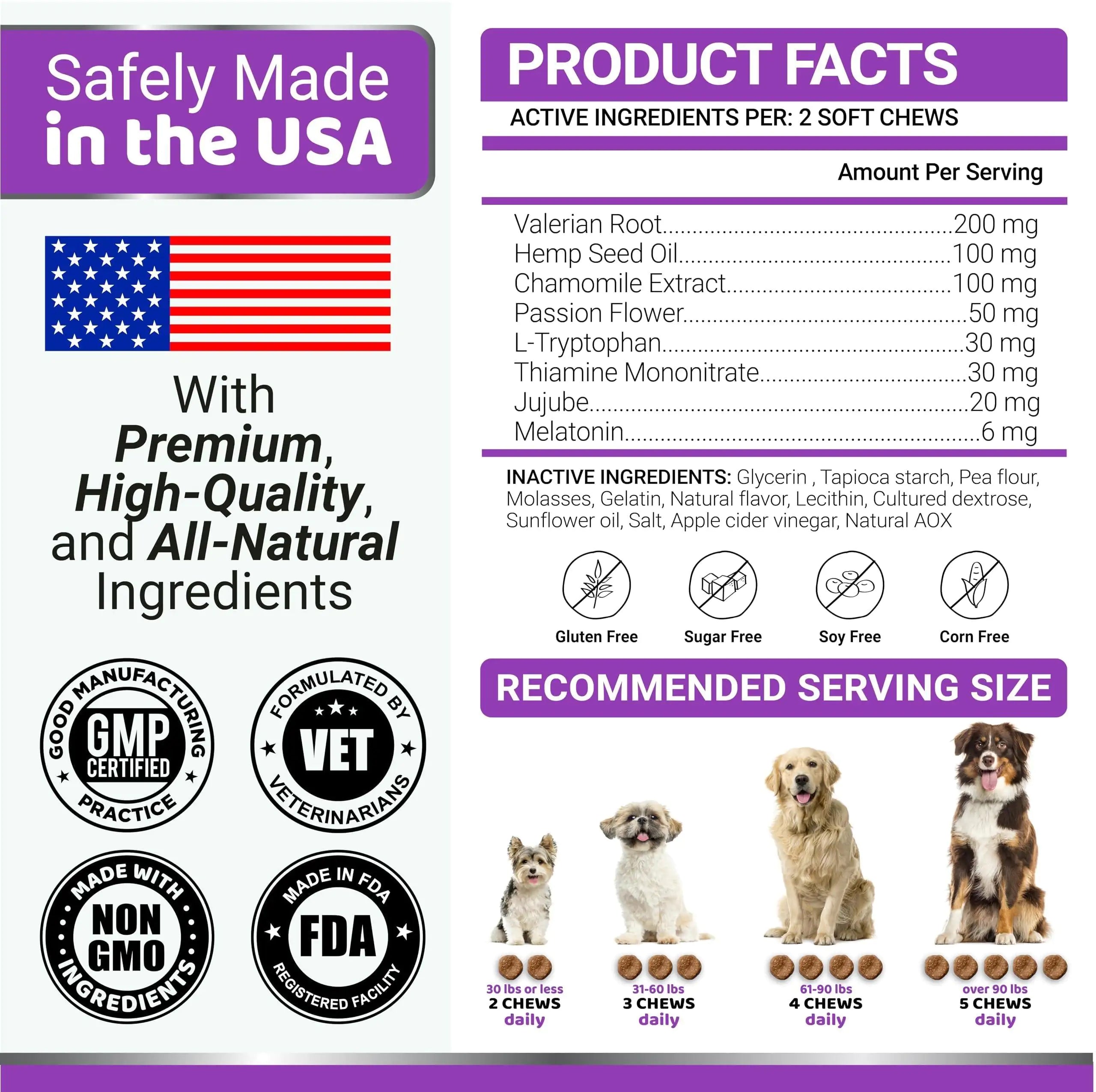 Melatonin Calming Chews for Dogs (170 Soft Chews)